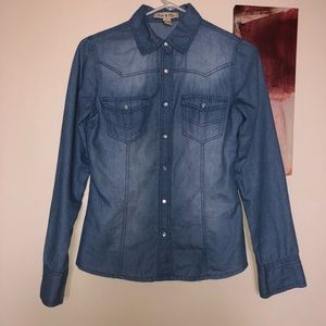 Jean shirt button up